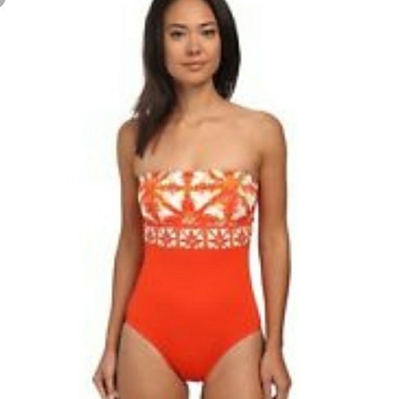 Michael Kors Other - Michael Kors Orange Tile one Piece Bathing Suit 8